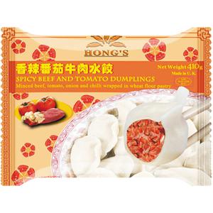 Hong's Dumpling met Pikante Rund & Tomaten