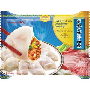 Hong's Dumplings met Prei en Rund