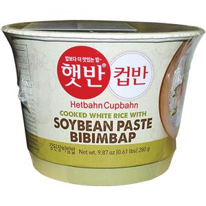 CJ Cupbahn Gekookte Witte Rijst met Sojabonenpasta - Bibimbap