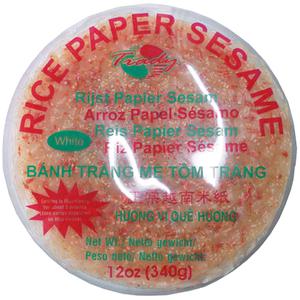 Trady Rijstpapier met Sesam - Wit (Microwave)