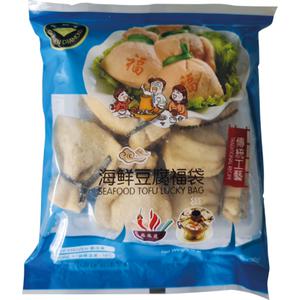 Golden Diamond Tofu Lucky Bag with Seafood