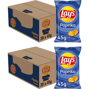 Lay's paprika chips mini zakjes doos 2x