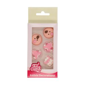 FunCakes Suikerdecoratie Baby Roze Set 12