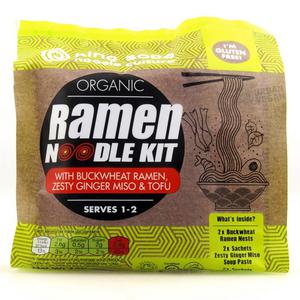 King Soba Ramen Noodle Kit Boekweit, Gember Miso en Tofu Biologisch