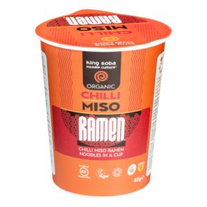 King Soba Chili Miso Ramen Instant Noodles Biologisch