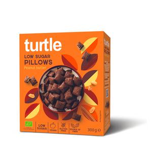 Turtle Pindakaas Cereal Kussentjes Biologisch 300 gram