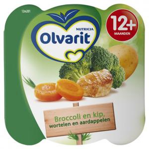 Olvarit Peutermenu broccoli en kip 12+ mnd