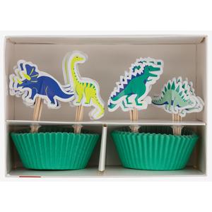 Hema cupcake set dino 24 stuks