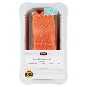 Jumbo Zalmfilet met Huid Naturel 250g