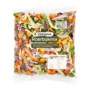 Jumbo Roerbakgroenten Groene Asperge & Ui 400g