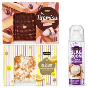 Jumbo Tiramisu en Lemon Cello met Slagroom 8-10 Personen