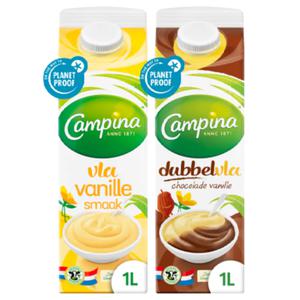 Jumbo Campina Vla Vanille & Campina Dubbel Vla Vanille Chocolade