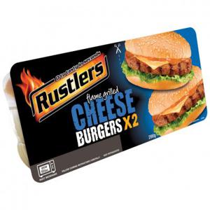 Rustlers Twin pack cheeseburger