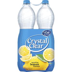 Crystal Clear Sparkling lemon 4-pack