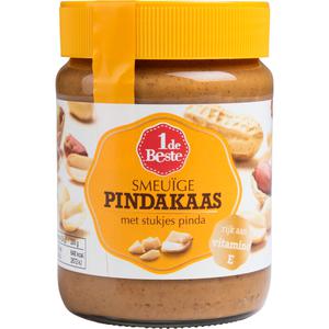 1 de Beste Pindakaas met stukjes pinda None