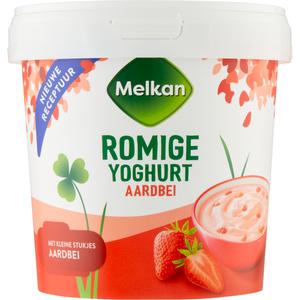 Melkan Roomyoghurt aardbei None