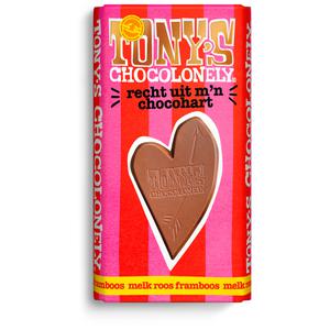 Tony's Chocolonely Gifting liefde melk roos framboos