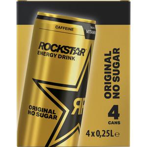 Rockstar Energy drink original no sugar 4-pack