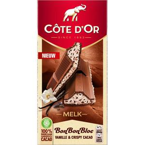 Cote d'Or Bonbonbloc vanille & crispy cacao