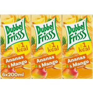 DubbelFrisss Ananas & mango 6-pack