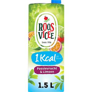 Roosvicee Passievrucht & limoen 1kcal per 100ml