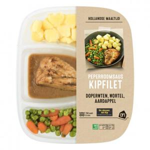 AH Kipfilet pepersaus met wortel en doperwt