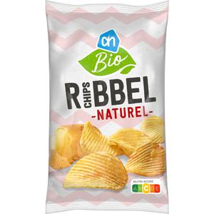 AH Biologisch Ribbelchips naturel