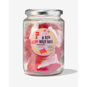 Hema roze snoep in pot 350gram