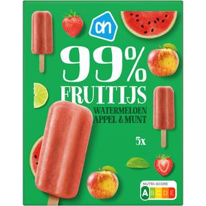 AH 99% fruitijs watermeloen appel munt