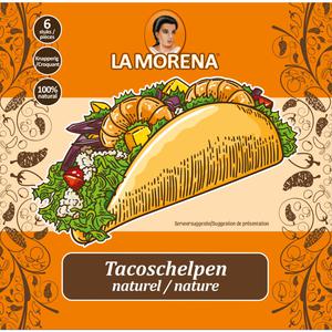 La Morena Tacoschelpen naturel