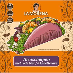 La Morena Tacoschelpen rode biet