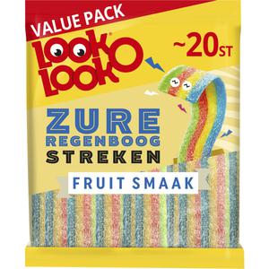 Look-O-Look Zure regenboogstreken fruit smaak