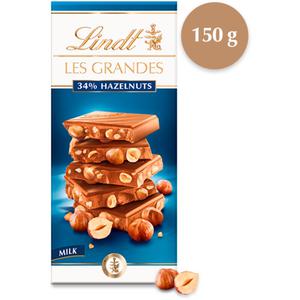 Lindt Les grandes melkchocolade hazelnoot