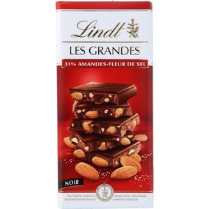 Lindt Les grandes pure chocolade amandel zout