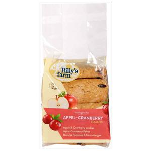 Billys Farm Speltstaafjes appel-cranberry vegan