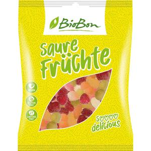 Biobon Zure fruit snoepjes vegan