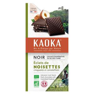 Kaoka Chocolade puur 66% met hazelnoot