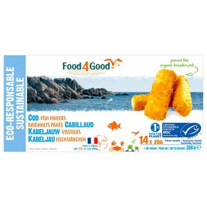 Food4Good Kabeljauw vissticks gepaneerd diepvries