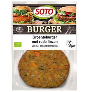 Soto Groenteburger rode linzen vegan