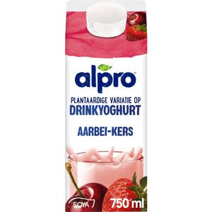 Alpro Plantaardige drink aardbei-kers