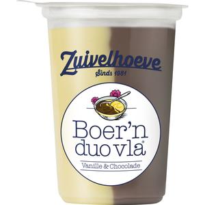 Zuivelhoeve Boern vla duo choco vanille