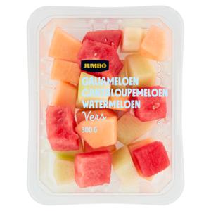 Jumbo Fruitstukjes Galiameloen, Cantaloupemeloen & Watermeloen 300G