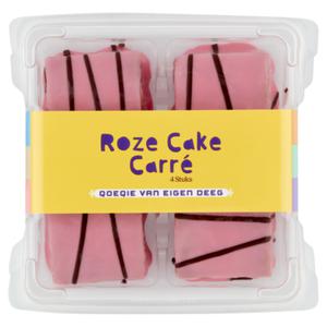 QoeQie Roze Cake Carre 4 Stuks