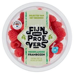 Jumbo Fijnproevers Nederlandse Frambozen 150g