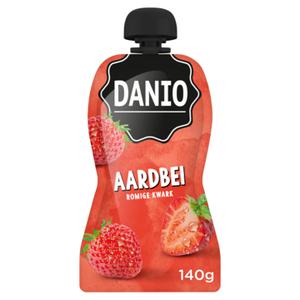 Danio Knijpzakje Kwark Aardbei 140g