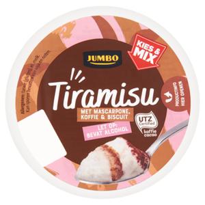 Jumbo Tiramisu met Mascarpone, Koffie & Biscuit, bevat alcohol 80g