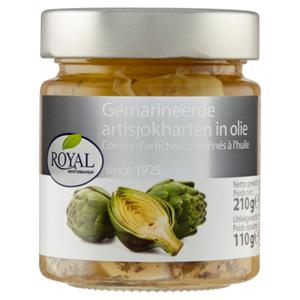 Royal Mediterranean Gemarineerde Artisjokharten in Olie 210g