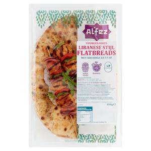 Al'Fez Vuurgebakken Libanese Stijl Flatbreads met Kruidige Za'atar 2 Stuks 180g