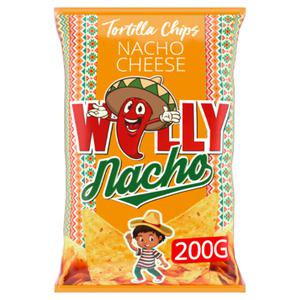 Willy Nacho Tortilla Chips Nacho Cheese 200g