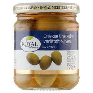 Royal Mediterranean Griekse Chalkidiki Varieteit Olijven 210g